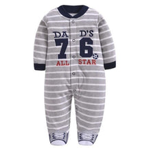 Load image into Gallery viewer, Newborn Baby Boy Autumn-winter Fleece Climbing Clothes 3-12M Kids Footed Pajamas Long Sleeved Infant Girls Cartoon Clothing