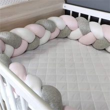 Load image into Gallery viewer, 1M/2M/3M Baby Bumper Bed Braid Knot Pillow Cushion Bumper for Infant Bebe Crib Protector Cot Bumper Room Decor