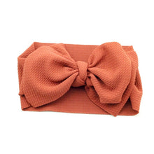 Load image into Gallery viewer, Adjustable Big Bow Headwrap Baby Headband Top Knot Headbands Over Sized Bow Hair Turban Newborn Head Band Girl Large Hair Bows