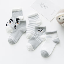 Load image into Gallery viewer, 5Pairs/lot 0-2Y Infant Baby Socks Baby Socks for Girls Cotton Mesh Cute Newborn Boy Toddler Socks Baby Clothes Accessories