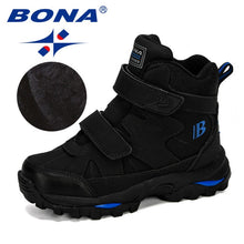 Load image into Gallery viewer, BONA 2019 New Popular Style Winter Children&#39;s Snow Boots Boys Girls Fashion Waterproof Warm Shoes Kids Thick Mid Non-Slip Boots