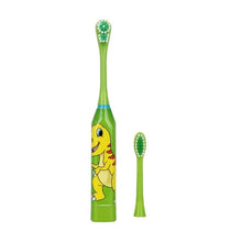 Load image into Gallery viewer, Children Electric Toothbrush Cartoon Pattern Double-sided Tooth Brush Electric Teeth Brush for Kids with 2pcs Replacement Head