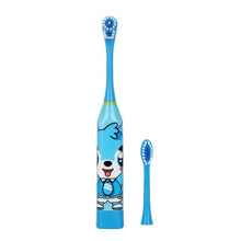 Load image into Gallery viewer, Children Electric Toothbrush Cartoon Pattern Double-sided Tooth Brush Electric Teeth Brush for Kids with 2pcs Replacement Head