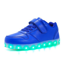 Load image into Gallery viewer, Kashiluo kids Led shoes usb charging Sneakers Children hook loop Fashion luminous shoes girls&#39; boys&#39; glowing flash shoes