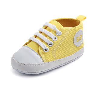 Baby Shoes Boy Girl Solid Sneaker Cotton Soft Anti-Slip Sole Newborn Infant First Walkers Toddler Casual Sport Crib Shoes