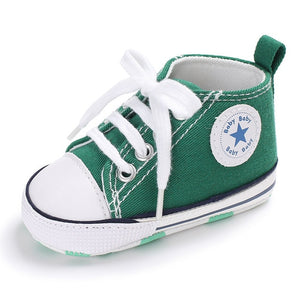 Baby Shoes Boy Girl Solid Sneaker Cotton Soft Anti-Slip Sole Newborn Infant First Walkers Toddler Casual Sport Crib Shoes