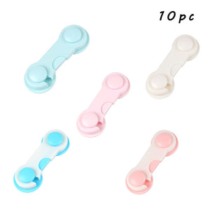 10pc Baby Security Protection Plastic Lock Child Cabinet Locking of Children Locking From Doors Drawers Baby Safety Products