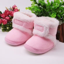 Load image into Gallery viewer, Warm Newborn Toddler Boots Winter First Walkers baby Girls Boys Shoes Soft Sole Fur Snow Booties for 0-18M