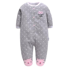 Load image into Gallery viewer, Newborn Baby Boy Autumn-winter Fleece Climbing Clothes 3-12M Kids Footed Pajamas Long Sleeved Infant Girls Cartoon Clothing