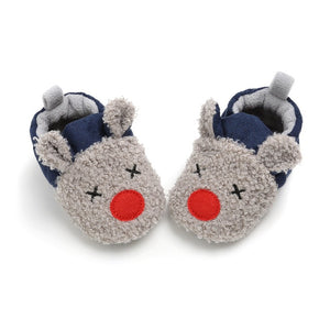 Baby Thickening Warm Indoor Shoes Children Cotton Shoes Kids Home Slippers Boys Girls Cute Cartoon Shoes