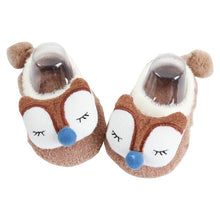 Load image into Gallery viewer, Baby Thickening Warm Indoor Shoes Children Cotton Shoes Kids Home Slippers Boys Girls Cute Cartoon Shoes