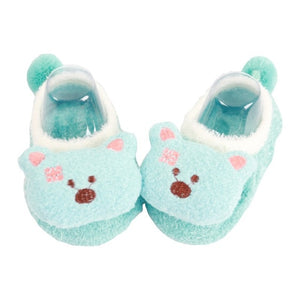 Baby Thickening Warm Indoor Shoes Children Cotton Shoes Kids Home Slippers Boys Girls Cute Cartoon Shoes