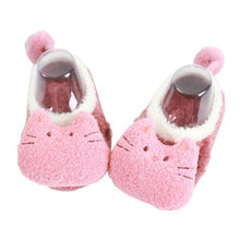 Load image into Gallery viewer, Baby Thickening Warm Indoor Shoes Children Cotton Shoes Kids Home Slippers Boys Girls Cute Cartoon Shoes