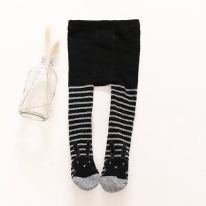 Baby Autumn Winter Tights Baby Toddler Kid Girl Stockings Cotton Warm Pantyhose Solid Cartoon Newborn Tight Infant Pantyhose