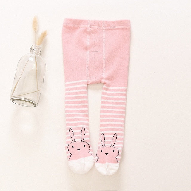 Baby Autumn Winter Tights Baby Toddler Kid Girl Stockings Cotton Warm Pantyhose Solid Cartoon Newborn Tight Infant Pantyhose