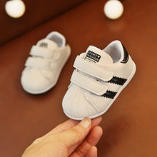 Load image into Gallery viewer, 0 to 18 months baby boys and girls toddler shoes infant sneakers newborn soft bottom first walk non-slip fashion shoes