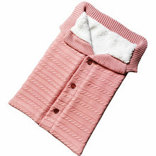 Load image into Gallery viewer, CYSINCOS Baby Sleeping Bag Envelope Winter Kid Sleepsack Footmuff Stroller Knitted Sleep Sack Newborn Swaddle Knit Wool Slaapzak