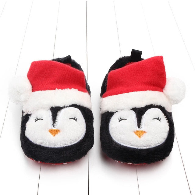 Autumn and Winter Warm Baby Girls Boys Toddler First Walkers Baby Shoes Soft Slippers Shoes Winter Non-Slip Baby Christmas Gift