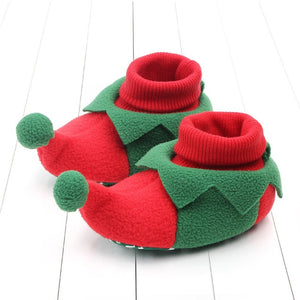 Autumn and Winter Warm Baby Girls Boys Toddler First Walkers Baby Shoes Soft Slippers Shoes Winter Non-Slip Baby Christmas Gift