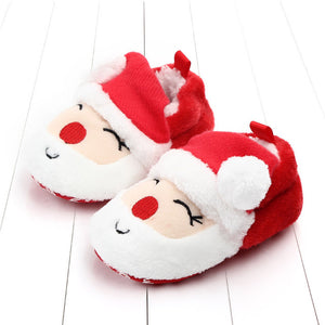 Autumn and Winter Warm Baby Girls Boys Toddler First Walkers Baby Shoes Soft Slippers Shoes Winter Non-Slip Baby Christmas Gift