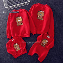 Load image into Gallery viewer, 19colors 2019 New Year Family Christmas Sweaters Xmas Hoodies Pajamas Warm Santa Claus Elk Embroidery Adult Kids Sweatshirt Gift