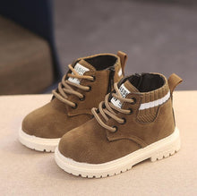 Load image into Gallery viewer, Children Casual Shoes Autumn Winter Martin Boots Boys Shoes Fashion Leather Soft Antislip Girls Boots 21-30 Sport Running Shoes