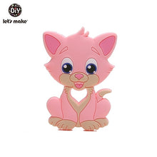 Load image into Gallery viewer, Let'S Make 1Pc Silicone Baby Teether Toddler Toys Diy Stroller Accessories For Pacifier Chain Owl Food Grade Toys Baby Teether