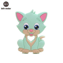 Load image into Gallery viewer, Let'S Make 1Pc Silicone Baby Teether Toddler Toys Diy Stroller Accessories For Pacifier Chain Owl Food Grade Toys Baby Teether