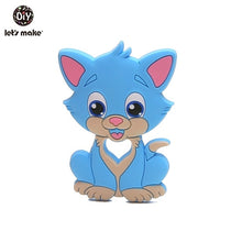 Load image into Gallery viewer, Let'S Make 1Pc Silicone Baby Teether Toddler Toys Diy Stroller Accessories For Pacifier Chain Owl Food Grade Toys Baby Teether