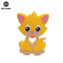 Load image into Gallery viewer, Let'S Make 1Pc Silicone Baby Teether Toddler Toys Diy Stroller Accessories For Pacifier Chain Owl Food Grade Toys Baby Teether