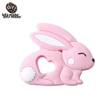 Load image into Gallery viewer, Let'S Make 1Pc Silicone Baby Teether Toddler Toys Diy Stroller Accessories For Pacifier Chain Owl Food Grade Toys Baby Teether