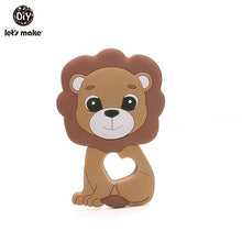 Load image into Gallery viewer, Let'S Make 1Pc Silicone Baby Teether Toddler Toys Diy Stroller Accessories For Pacifier Chain Owl Food Grade Toys Baby Teether