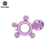 Load image into Gallery viewer, Let'S Make 1Pc Silicone Baby Teether Toddler Toys Diy Stroller Accessories For Pacifier Chain Owl Food Grade Toys Baby Teether