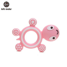 Load image into Gallery viewer, Let'S Make 1Pc Silicone Baby Teether Toddler Toys Diy Stroller Accessories For Pacifier Chain Owl Food Grade Toys Baby Teether