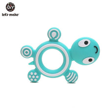 Load image into Gallery viewer, Let'S Make 1Pc Silicone Baby Teether Toddler Toys Diy Stroller Accessories For Pacifier Chain Owl Food Grade Toys Baby Teether