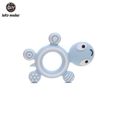 Load image into Gallery viewer, Let'S Make 1Pc Silicone Baby Teether Toddler Toys Diy Stroller Accessories For Pacifier Chain Owl Food Grade Toys Baby Teether