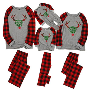 MVUPP family christmas pajamas mom dad and me matching clothes for kids clothing romper children set father mother baby girl boy