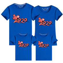 Load image into Gallery viewer, Family Matching Clothes 2020 New Year Summer Print T-shirt Mommy and Daughter Father and Son Clothes Family Look