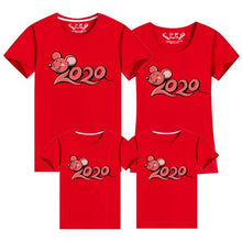 Load image into Gallery viewer, Family Matching Clothes 2020 New Year Summer Print T-shirt Mommy and Daughter Father and Son Clothes Family Look