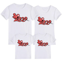 Load image into Gallery viewer, Family Matching Clothes 2020 New Year Summer Print T-shirt Mommy and Daughter Father and Son Clothes Family Look