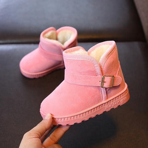 2019 New Plush Warm Baby Toddler Boots Fashion Child Snow Boots Shoes For Boys Girls Winter Shoes 1-10 Year old Kids Ankle Boots