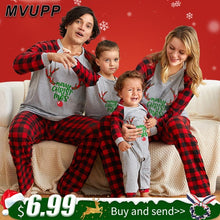 Load image into Gallery viewer, MVUPP family christmas pajamas mom dad and me matching clothes for kids clothing romper children set father mother baby girl boy