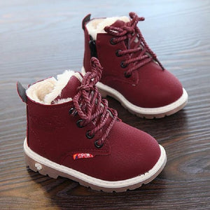 HaoChengJiaDe 2019 New Winter For Child Kid Girl Boy Snow Boots Comfort Thick Antislip Short Boots Fashion Cotton-padded Shoes