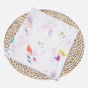 1Pc Muslin 100% Cotton Baby Swaddles Soft Newborn Blankets Bath Gauze Infant Wrap sleepsack Stroller cover Play Mat