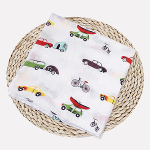 1Pc Muslin 100% Cotton Baby Swaddles Soft Newborn Blankets Bath Gauze Infant Wrap sleepsack Stroller cover Play Mat