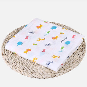 1Pc Muslin 100% Cotton Baby Swaddles Soft Newborn Blankets Bath Gauze Infant Wrap sleepsack Stroller cover Play Mat