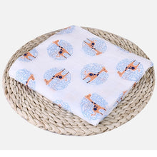 Load image into Gallery viewer, 1Pc Muslin 100% Cotton Baby Swaddles Soft Newborn Blankets Bath Gauze Infant Wrap sleepsack Stroller cover Play Mat