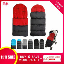 Load image into Gallery viewer, Winter Baby Toddler Universal Footmuff Cosy Toes Apron Liner Buggy Pram Stroller sleeping bags windproof warm thick cotton pad