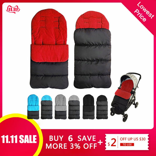 Winter Baby Toddler Universal Footmuff Cosy Toes Apron Liner Buggy Pram Stroller sleeping bags windproof warm thick cotton pad