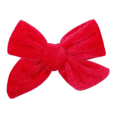 Load image into Gallery viewer, Solid Velet Big Bow Baby Hair Clips Handmade Knot Hairpins For Girls Photo Prop/Dialy Life Newborn Infant Hair Accessories 2019